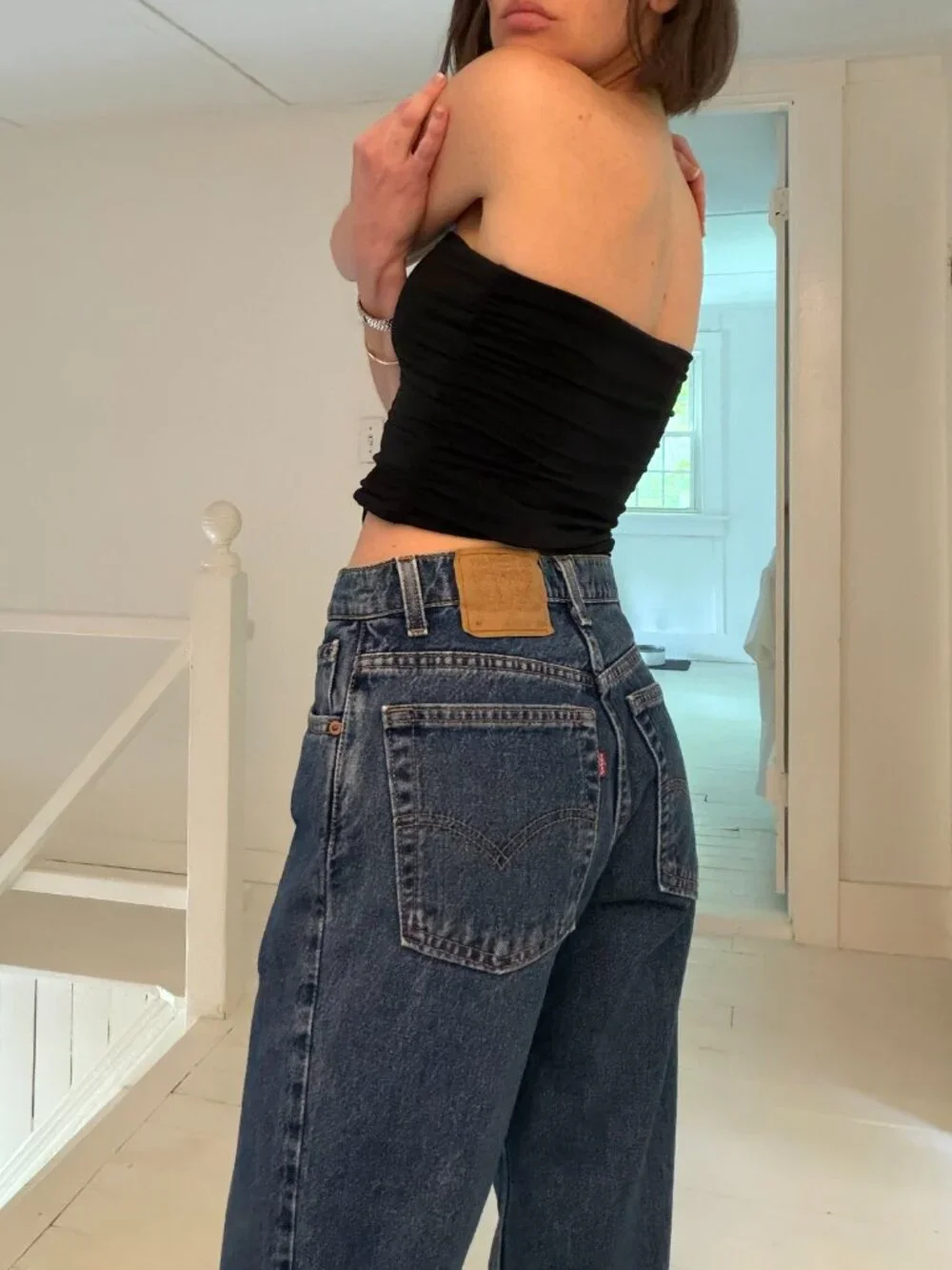 Levi's 505 Vintage '95 Regular Fit Straight Leg Jeans Size 9 MED - Picture 4 of 11